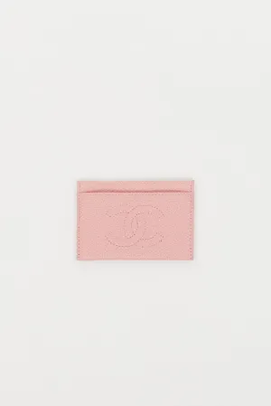 2004 Pink Pebbled Leather CC Cardholder