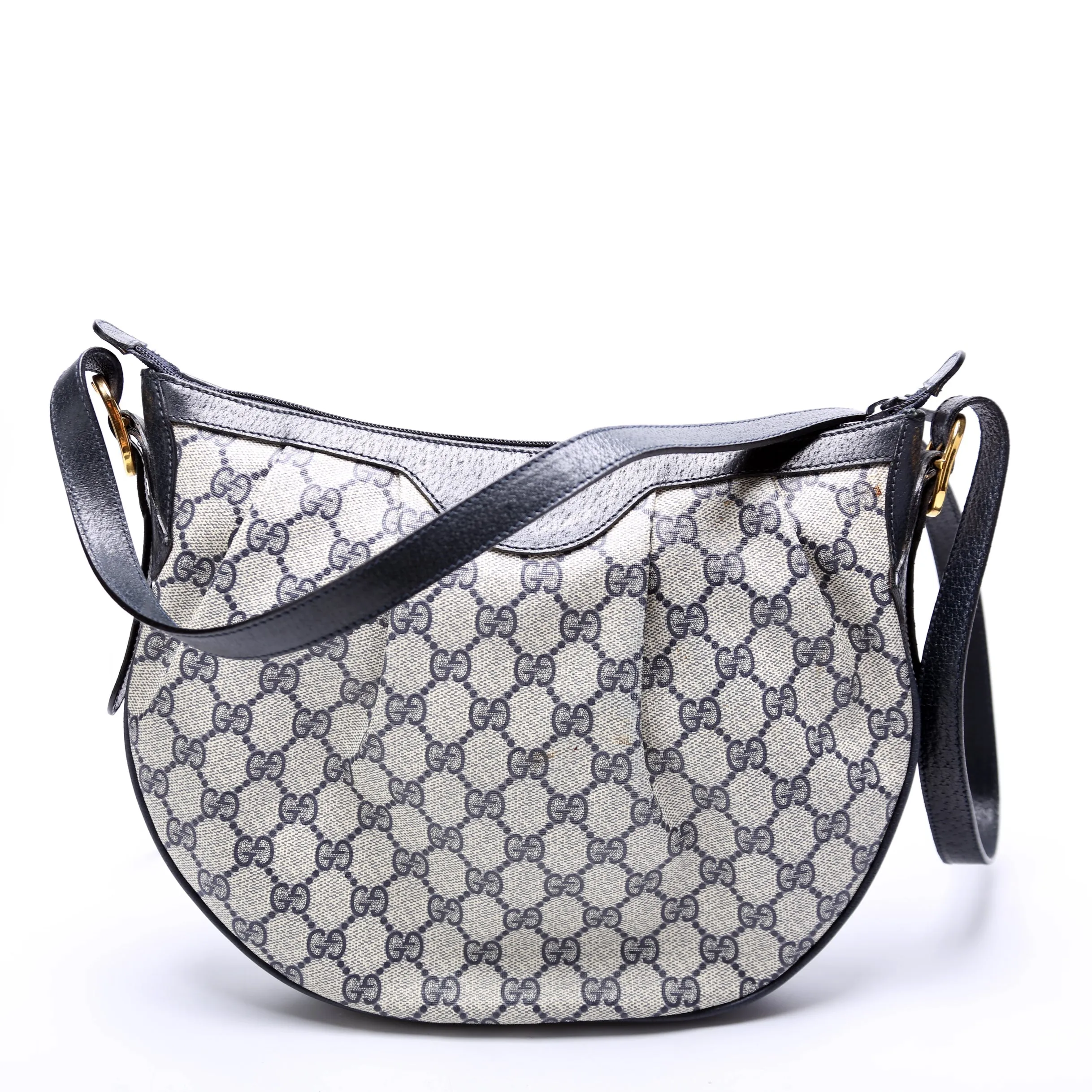 41.02.058 GG Supreme Pleated Shoulder Bag Vintage