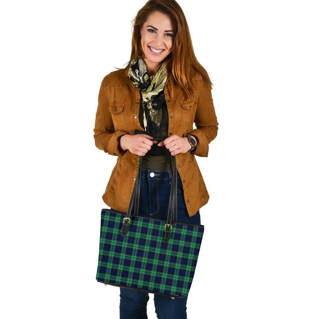 Abercrombie Tartan Leather Tote Bag