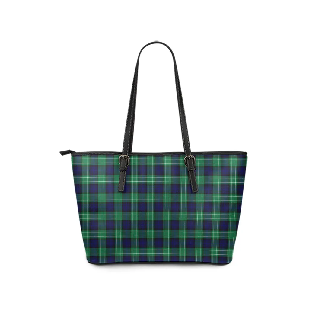 Abercrombie Tartan Leather Tote Bag