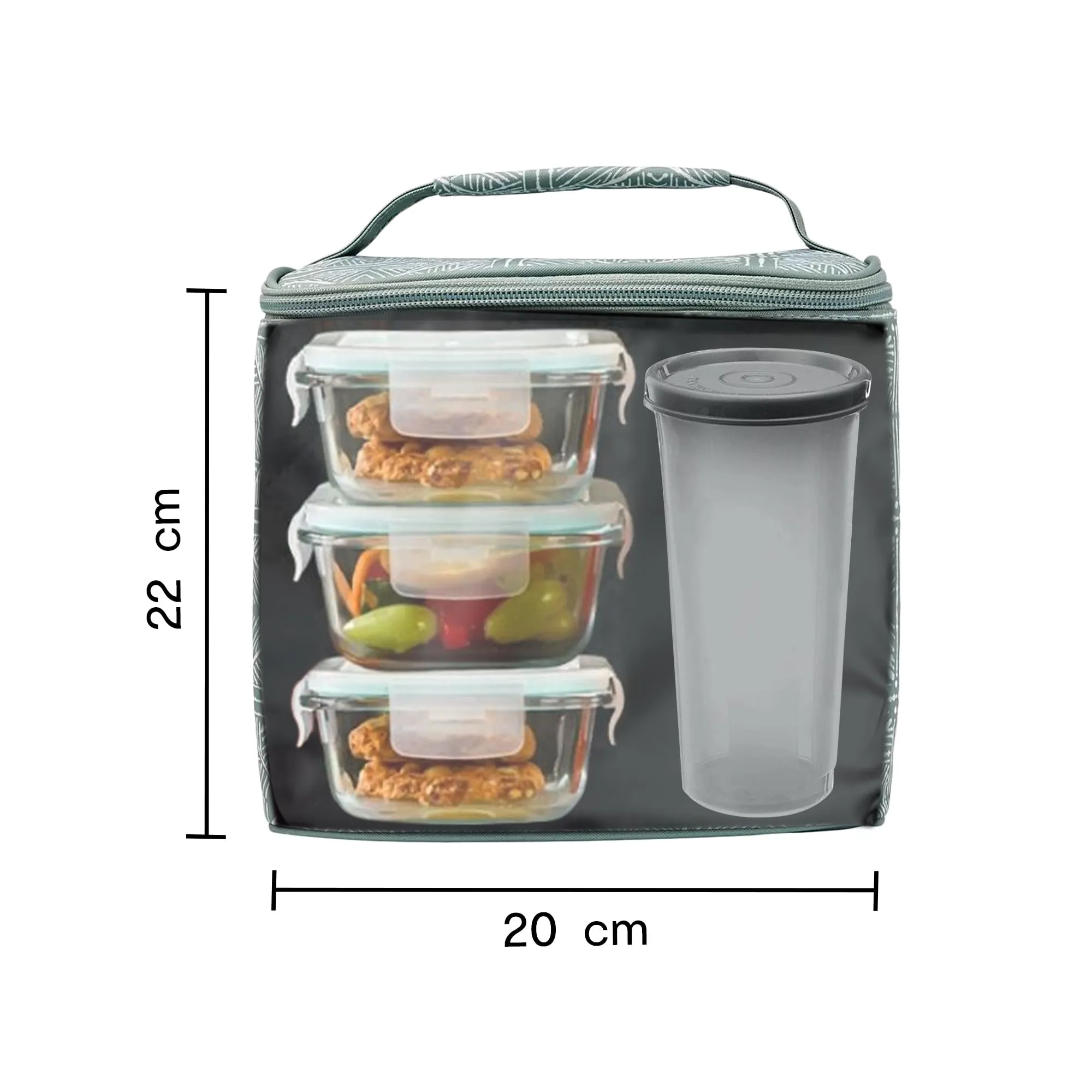 Anko Insulated Lunch Bag for Office Men, Women & School Kids |Stylish, Durable and Easily Portable Picnic Organizer, Storage Lunch Box |Polyester Office Tiffin Bag for Lunch Boxes.