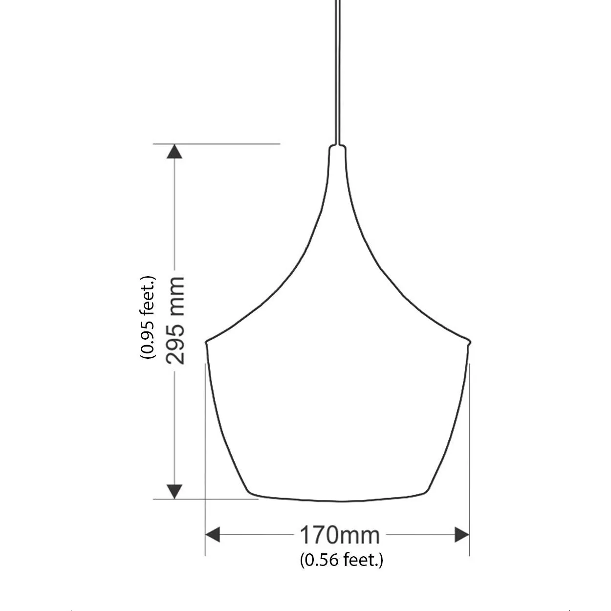 ANKUR TOM DIXON FAT PENDANT LIGHT