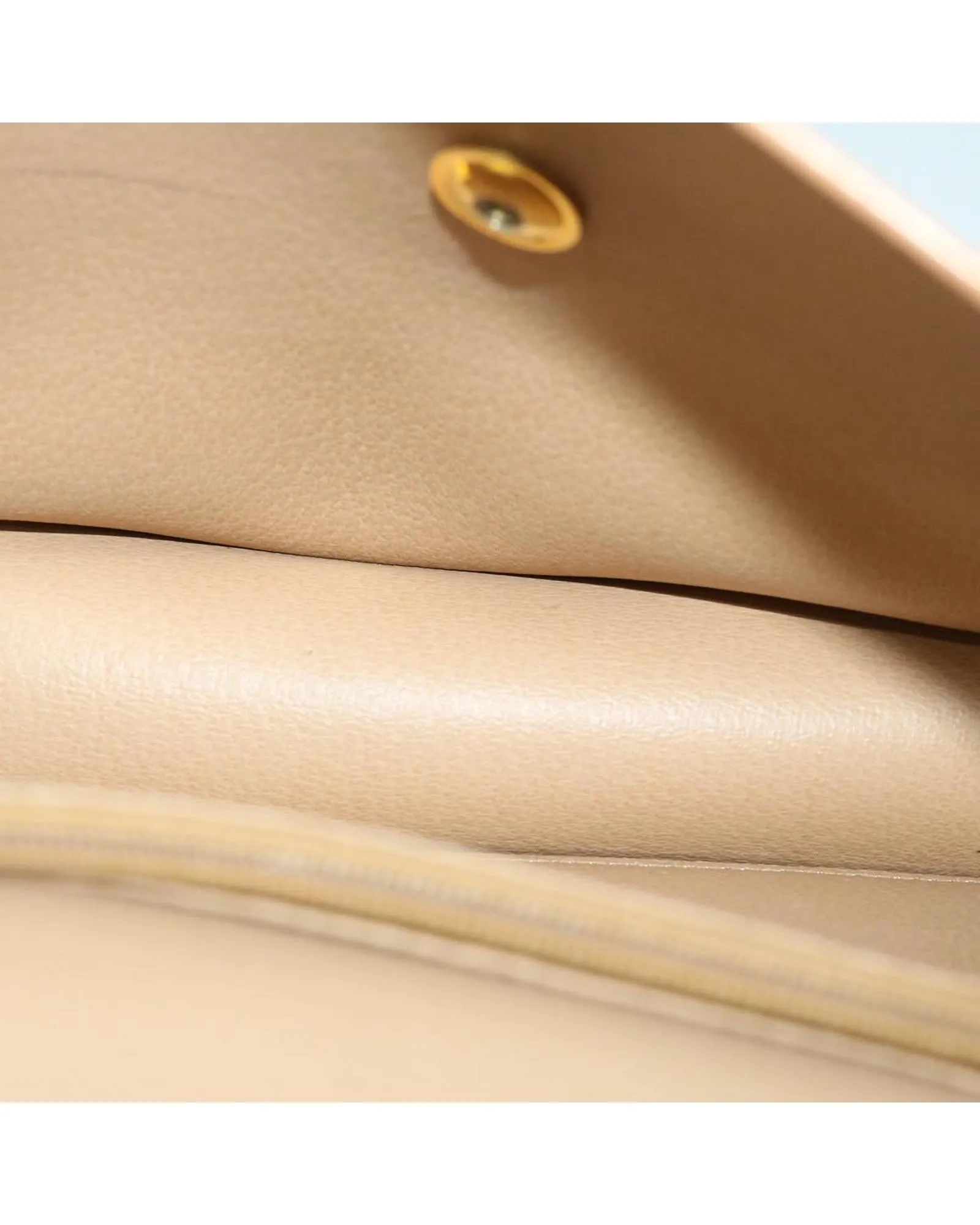 Authentic Beige Trotter Canvas Shoulder Bag by Christian Dior