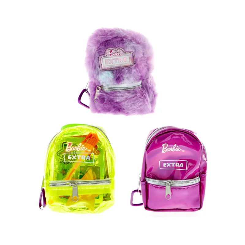 Barbie Extra Fluffy Stationery Backpack Surprise