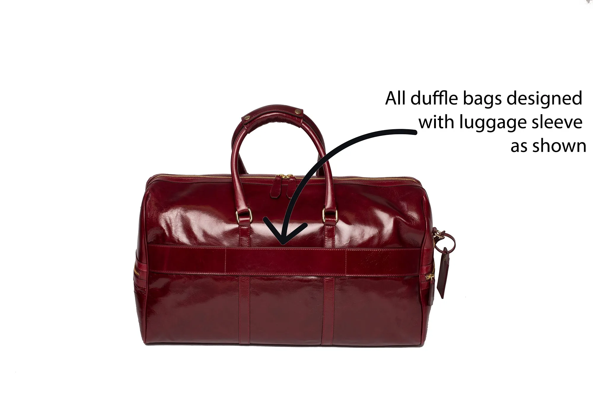 Beverly Hills Carryall Duffle Leather Bag in Black - WAITLIST