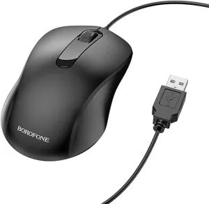 Borofone BG4 Business Wired Mouse (Black)