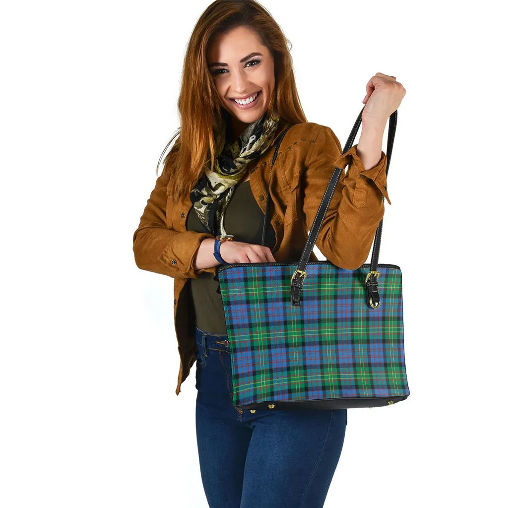 Bowie Ancient Tartan Leather Tote Bag