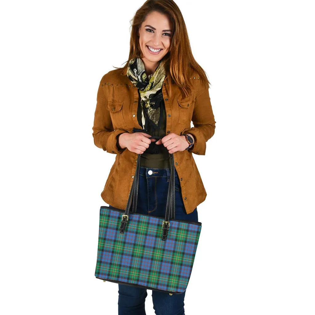 Bowie Ancient Tartan Leather Tote Bag