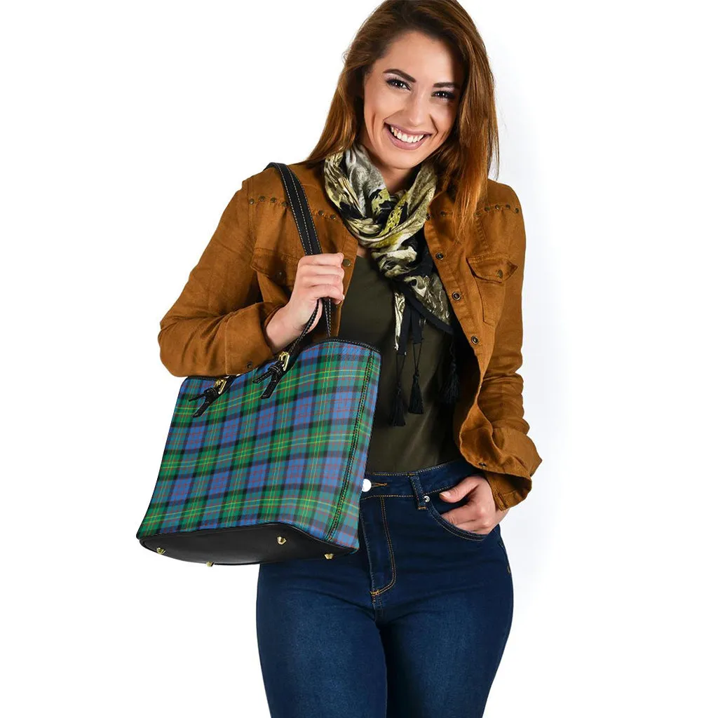 Bowie Ancient Tartan Leather Tote Bag