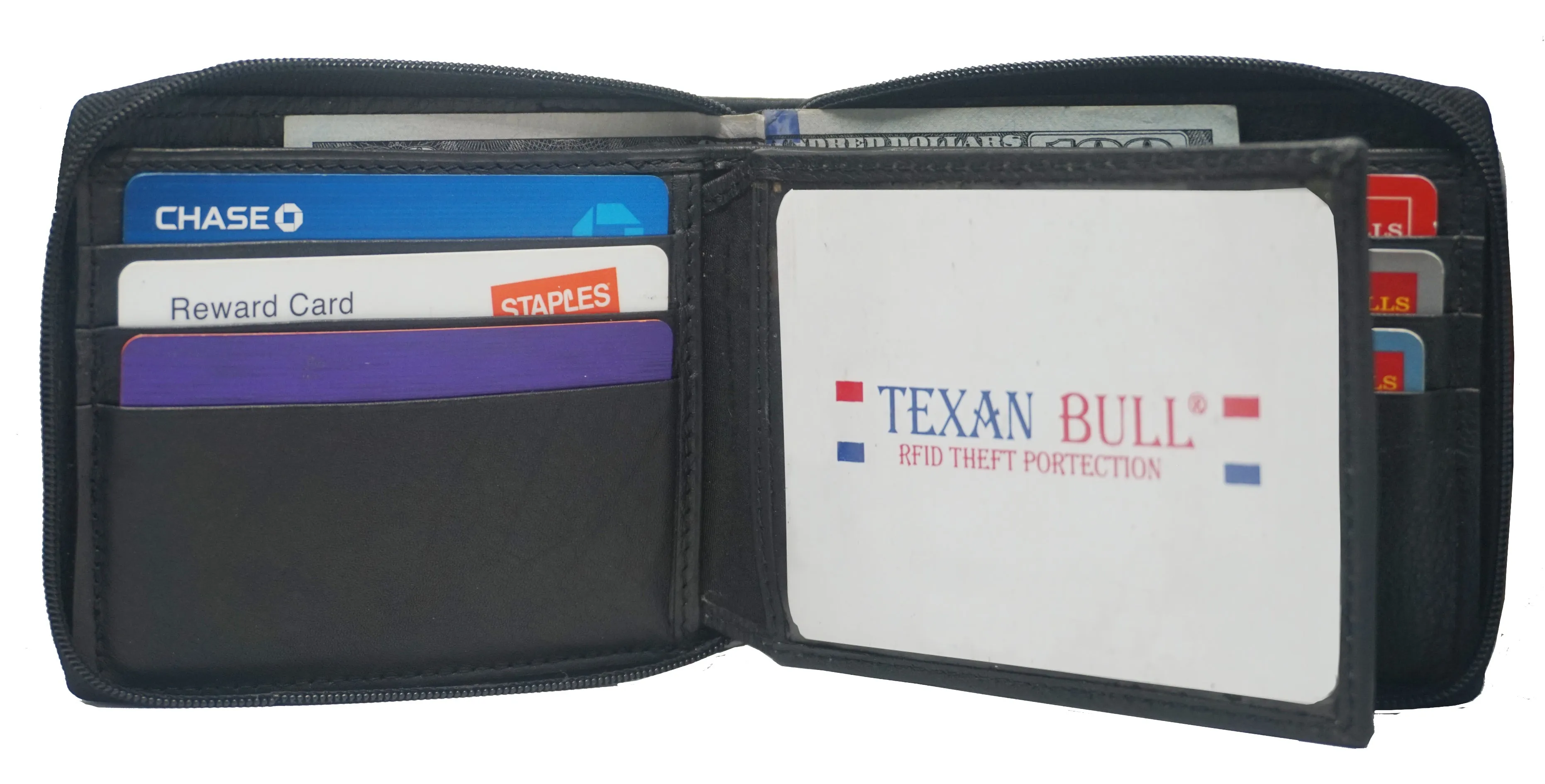 Bullz® FID Zipper Mens Wallet TXB-RF5101