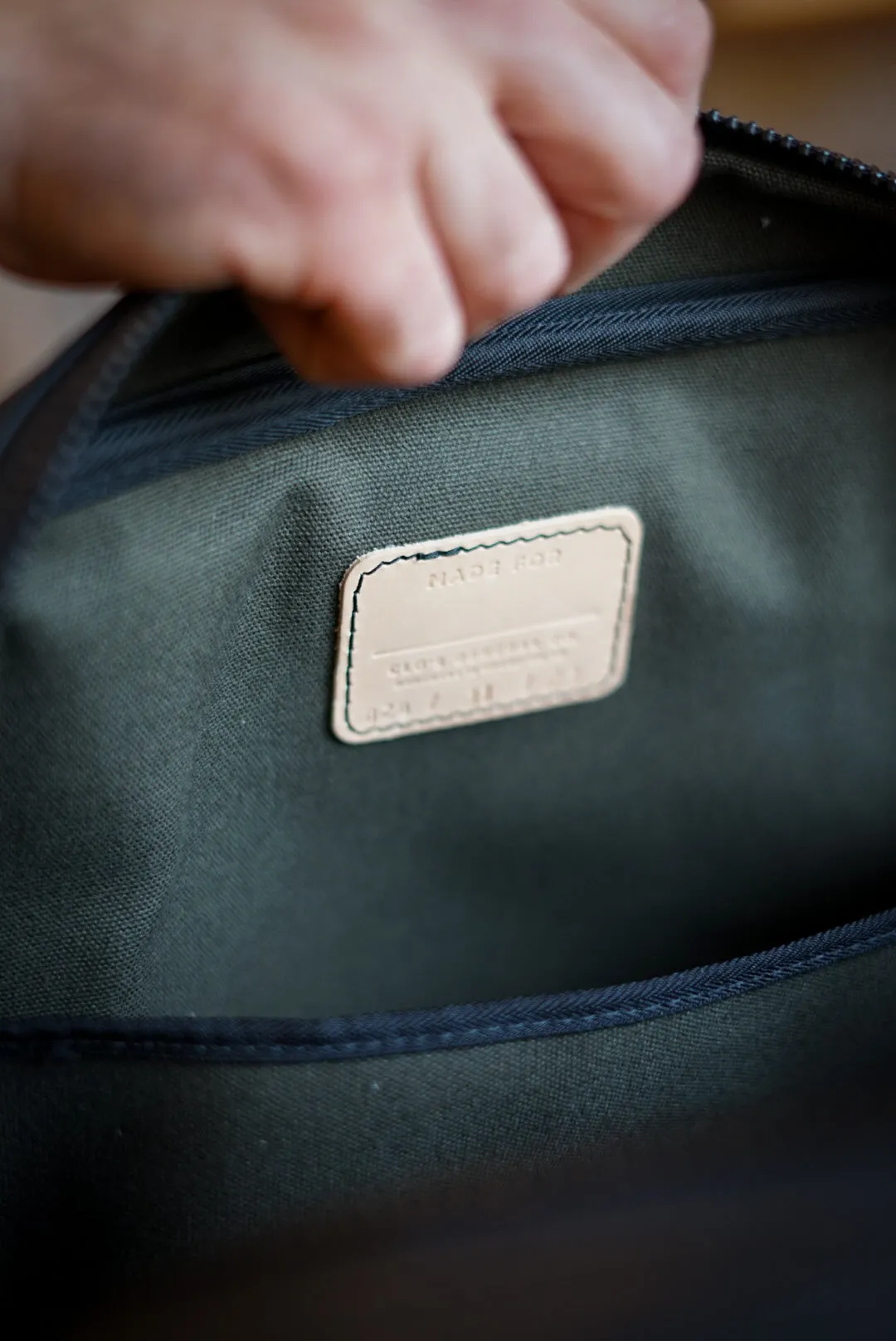 Business Bag (Flat Black   Brush Brass Hardware)