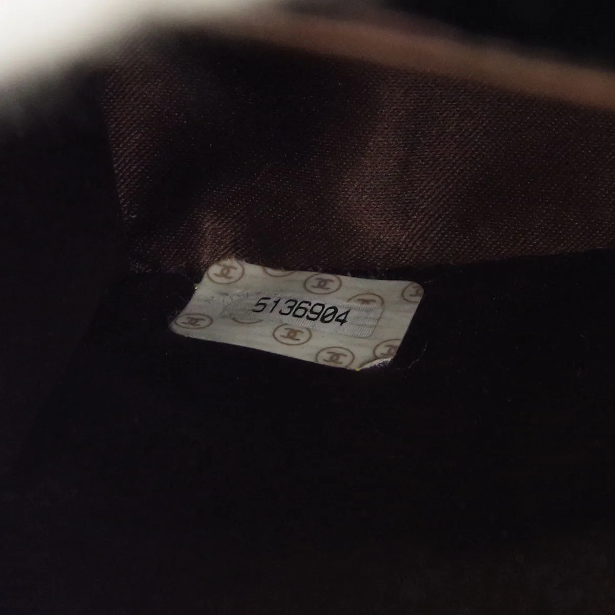 Chanel * 1997-1999 Dark Brown Velvet Double Sided Turnlock Handbag