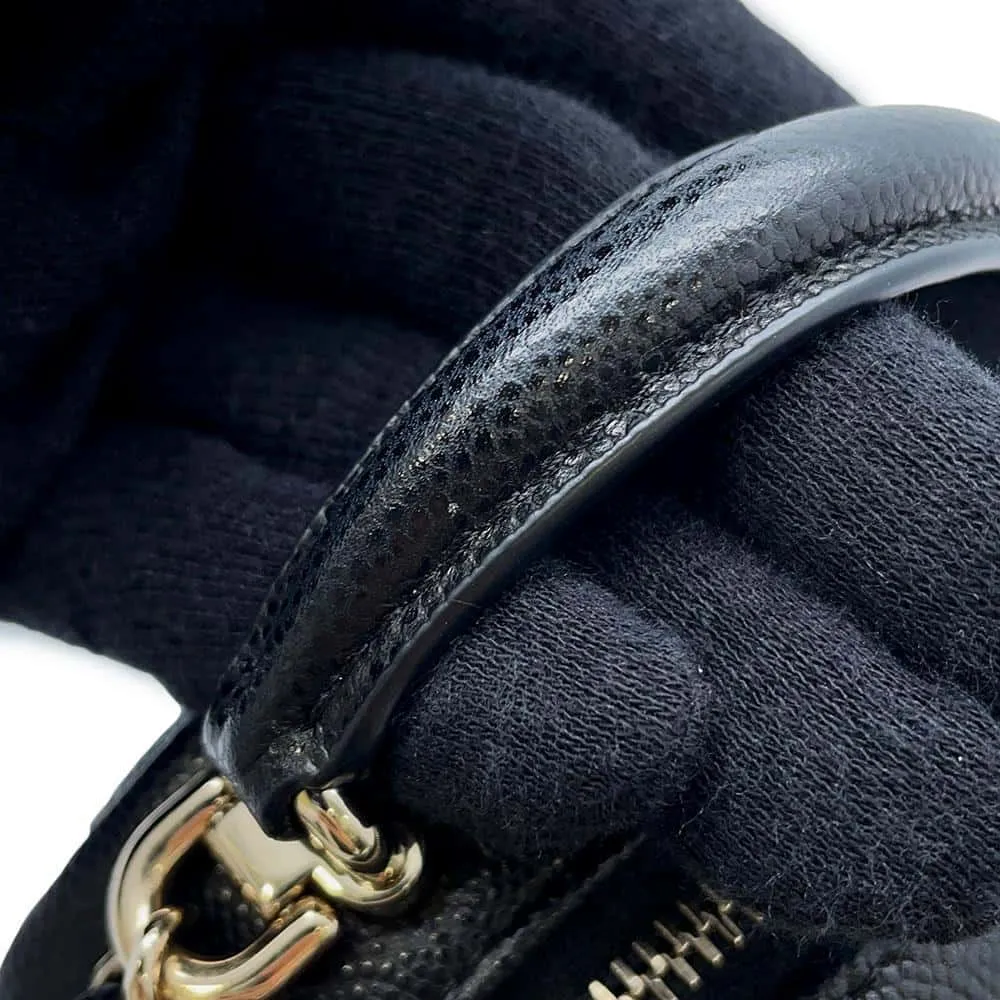 CHANEL Matelasse Backpack Black AP3753 Caviar Leather Size Mini