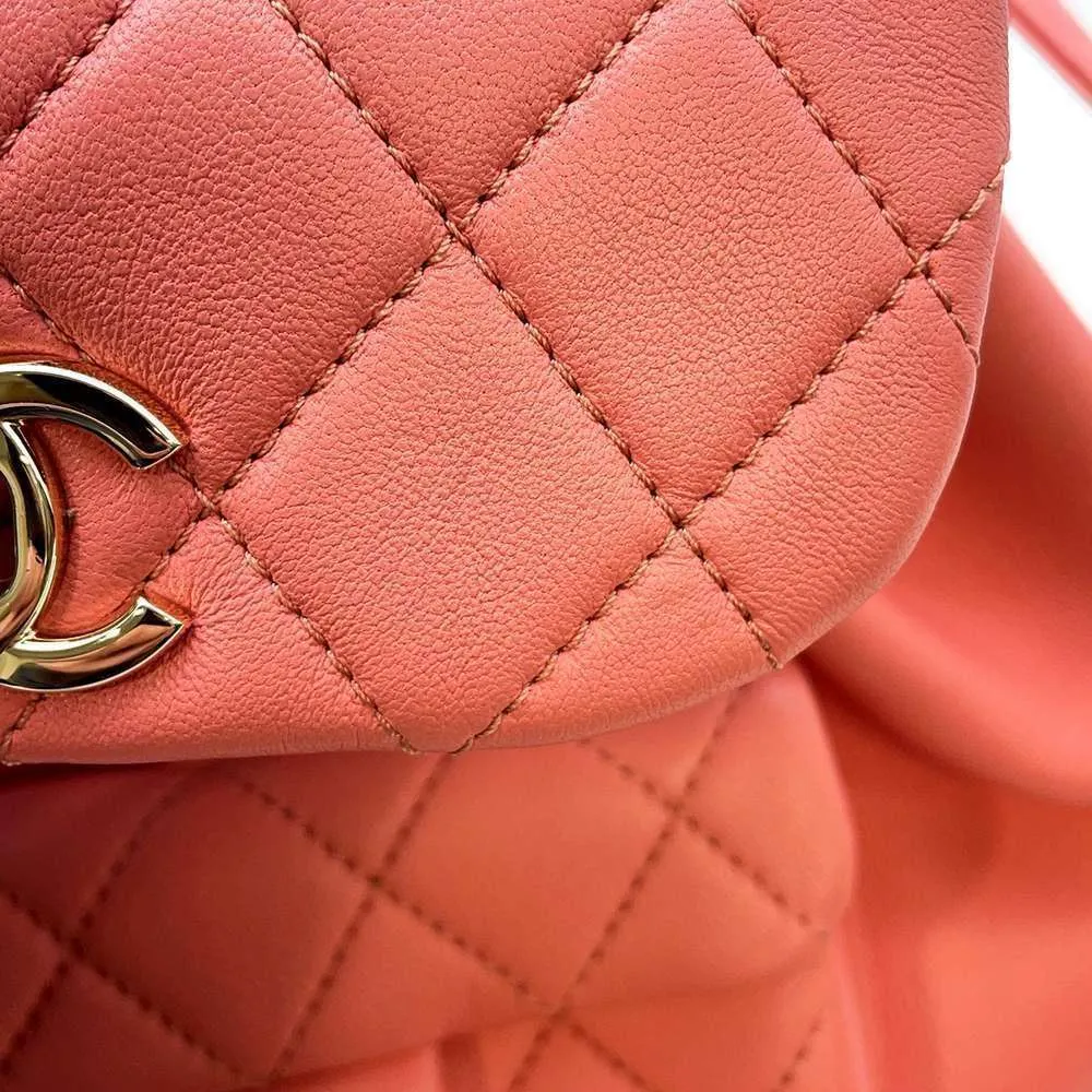CHANEL Matelasse ChainBackpack Pink AS2908 Leather