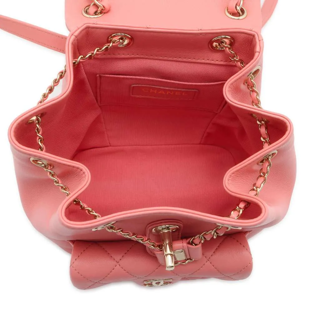 CHANEL Matelasse ChainBackpack Pink AS2908 Leather