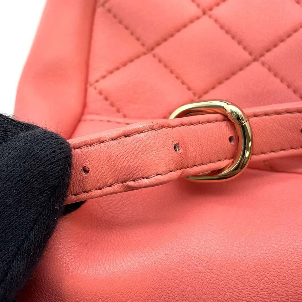 CHANEL Matelasse ChainBackpack Pink AS2908 Leather