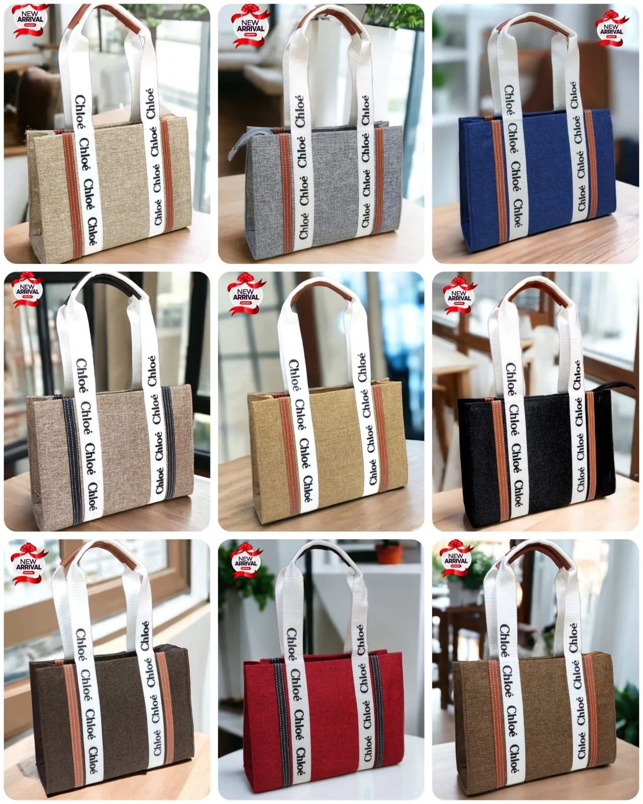 Chloe-Inspired Tote Bag for Girls with Unique Design (Brown-A)