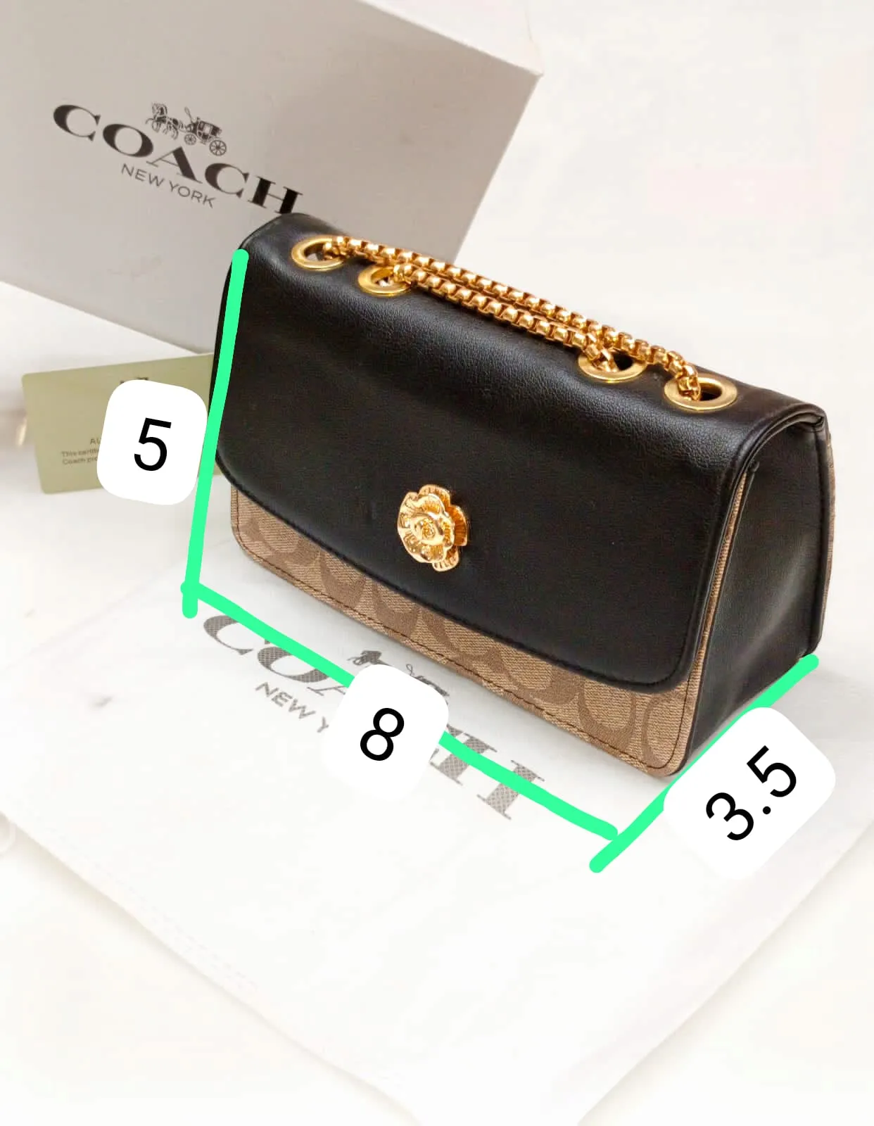 Coach High-Quality Imported Crossbody Bag for Women (Dark Brown)