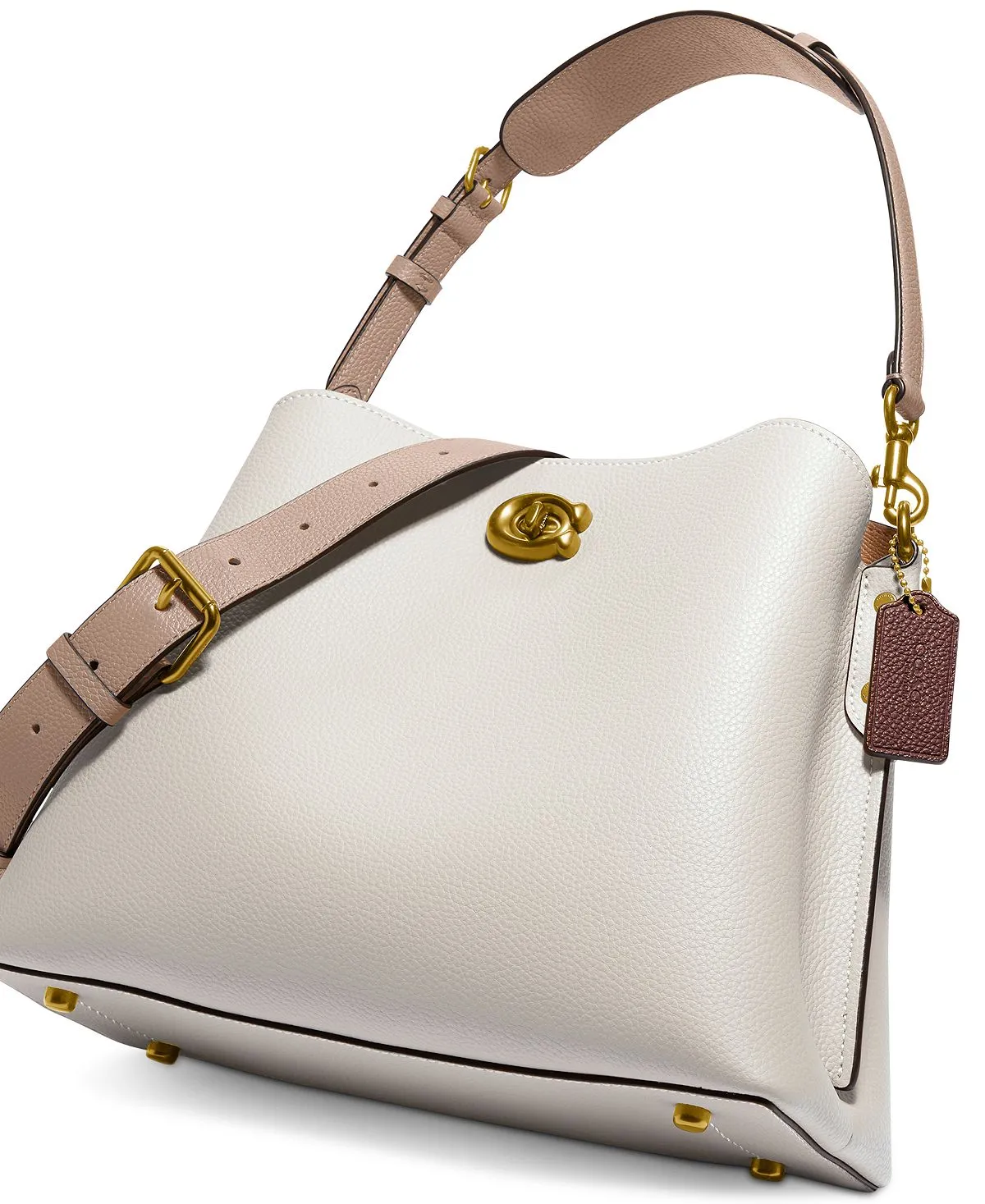 COACH Pebble Leather Willow Shoulder Bag with Convertible Straps, Multi
