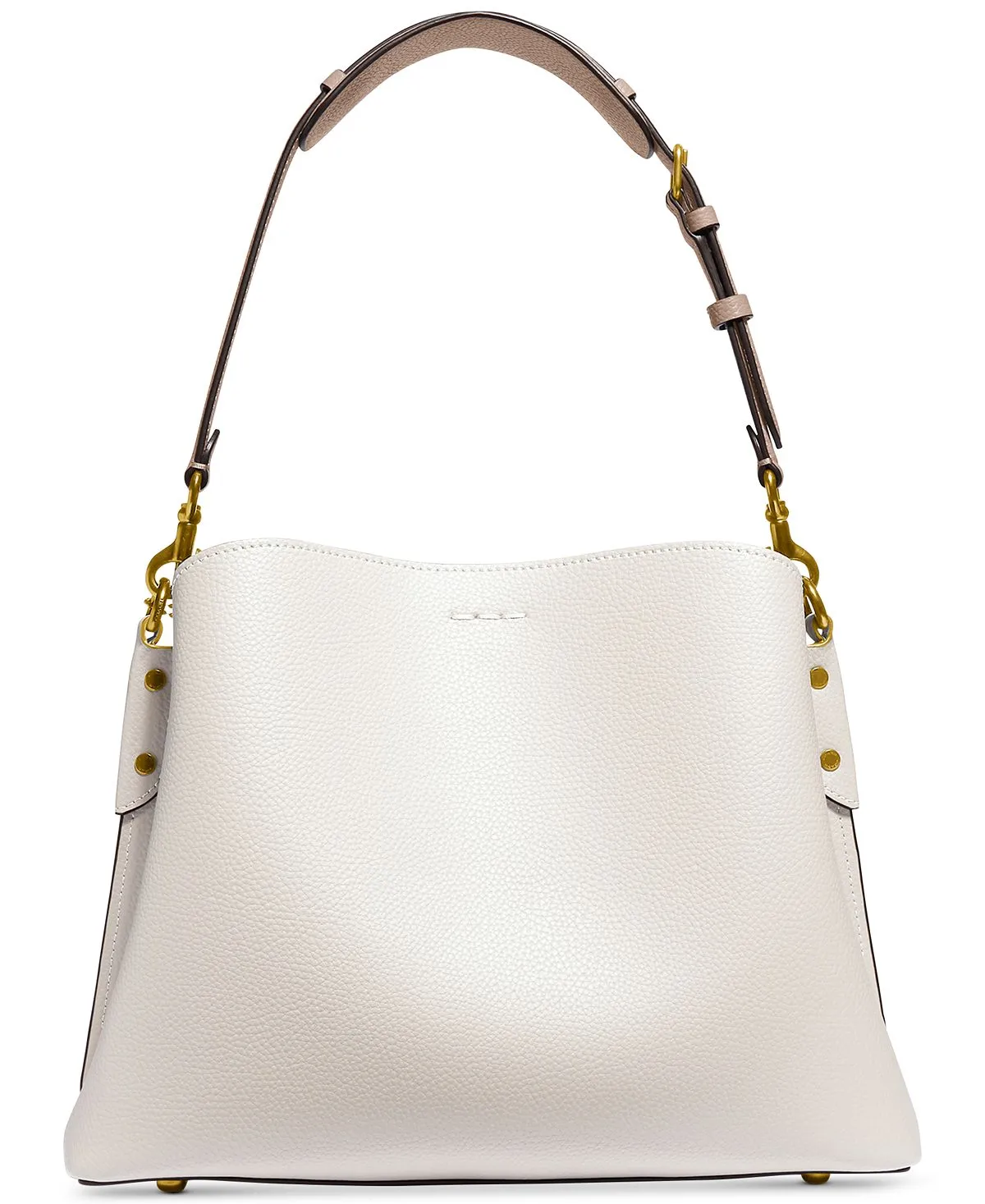 COACH Pebble Leather Willow Shoulder Bag with Convertible Straps, Multi