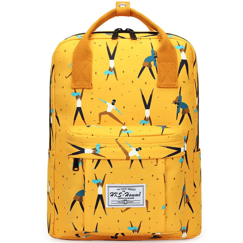 Colorful Laptop Backpack College School Bag Girls Boys Student Daypack Rucksack