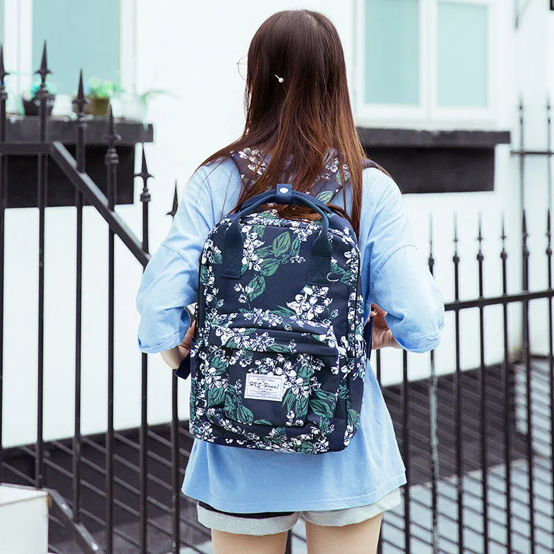 Colorful Laptop Backpack College School Bag Girls Boys Student Daypack Rucksack