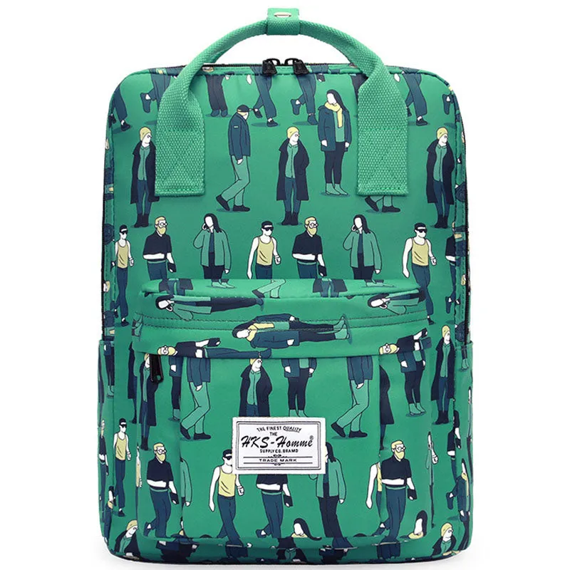 Colorful Laptop Backpack College School Bag Girls Boys Student Daypack Rucksack
