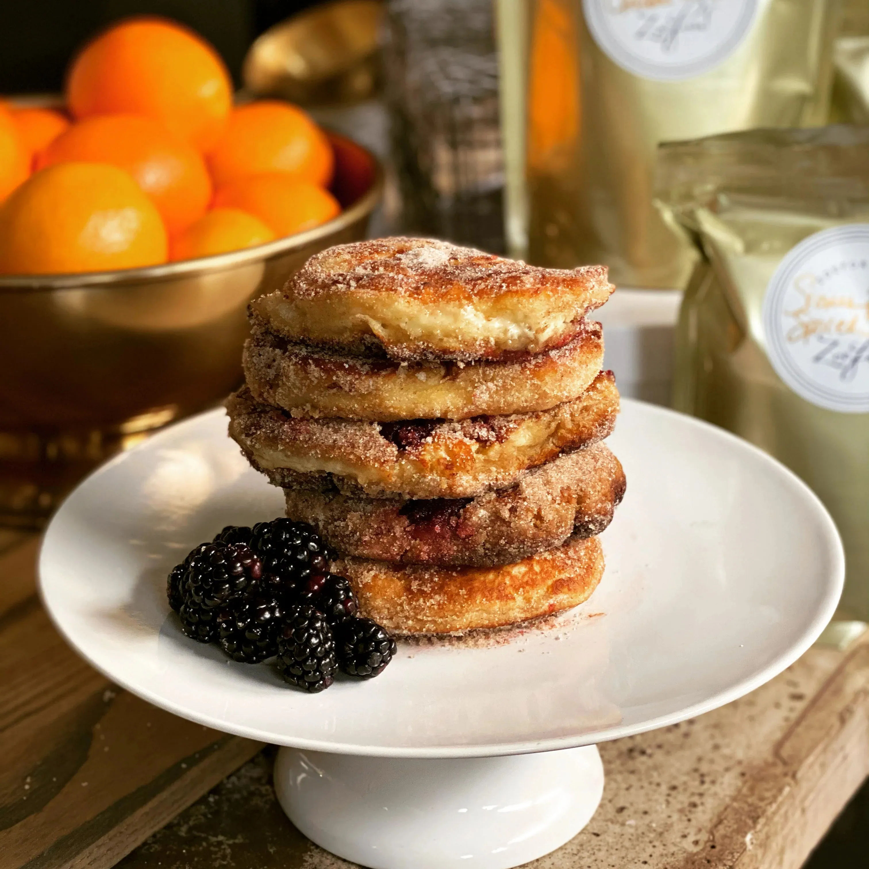 crispy cinnamon | doughnut pancake mix