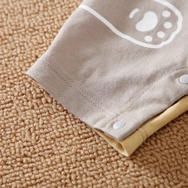 Cute Bear Prints Cotton Jumpsuit (6 Designs)