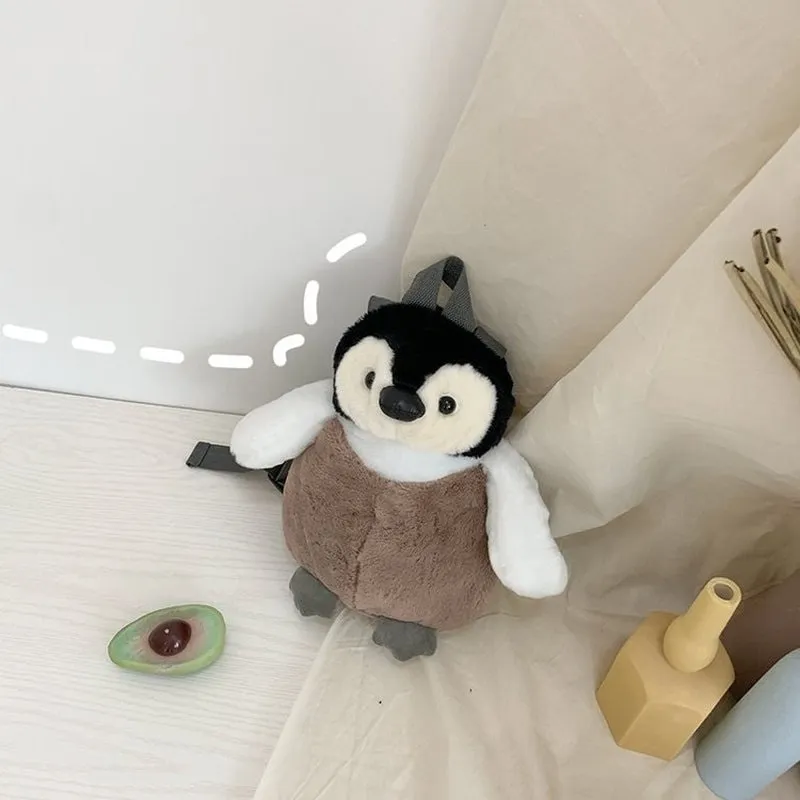 Cute Penguin Plush Backpack