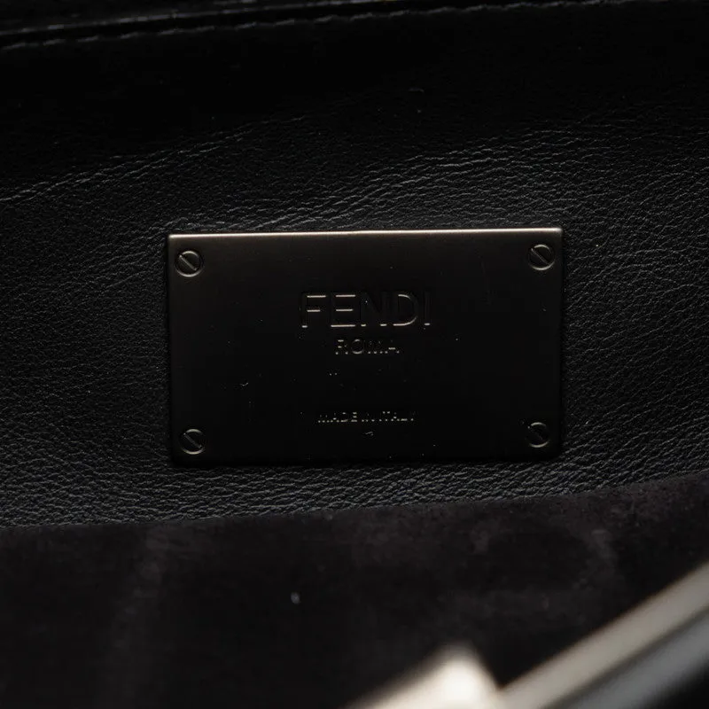 Fendi Peekaboo Monster Handbag 7VA406 Black Leather