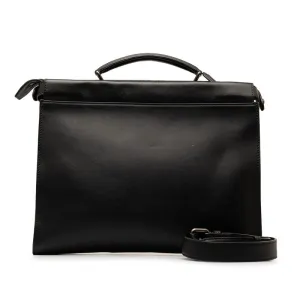 Fendi Peekaboo Monster Handbag 7VA406 Black Leather