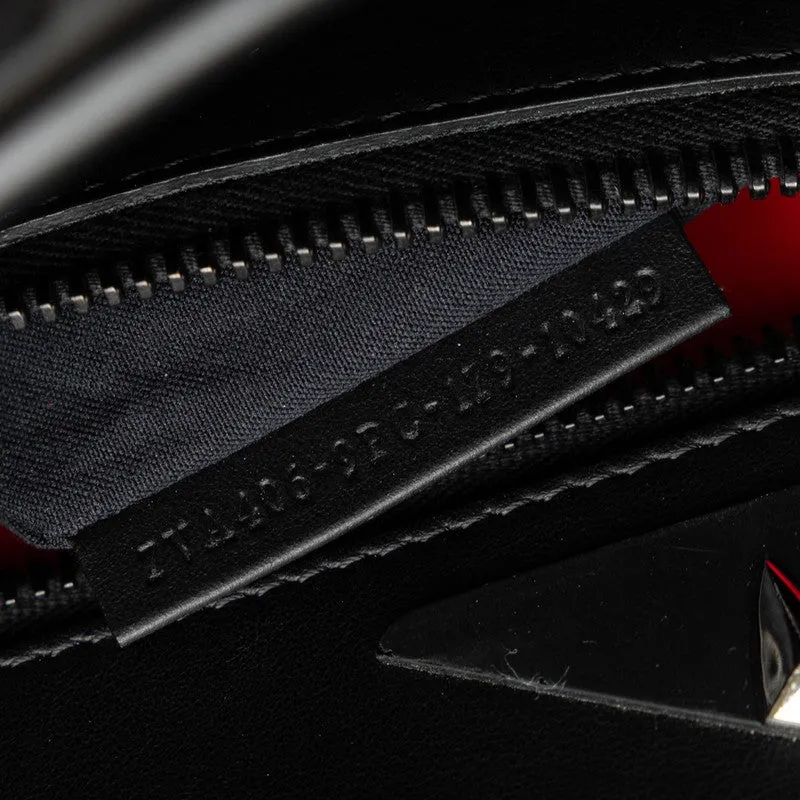 Fendi Peekaboo Monster Handbag 7VA406 Black Leather