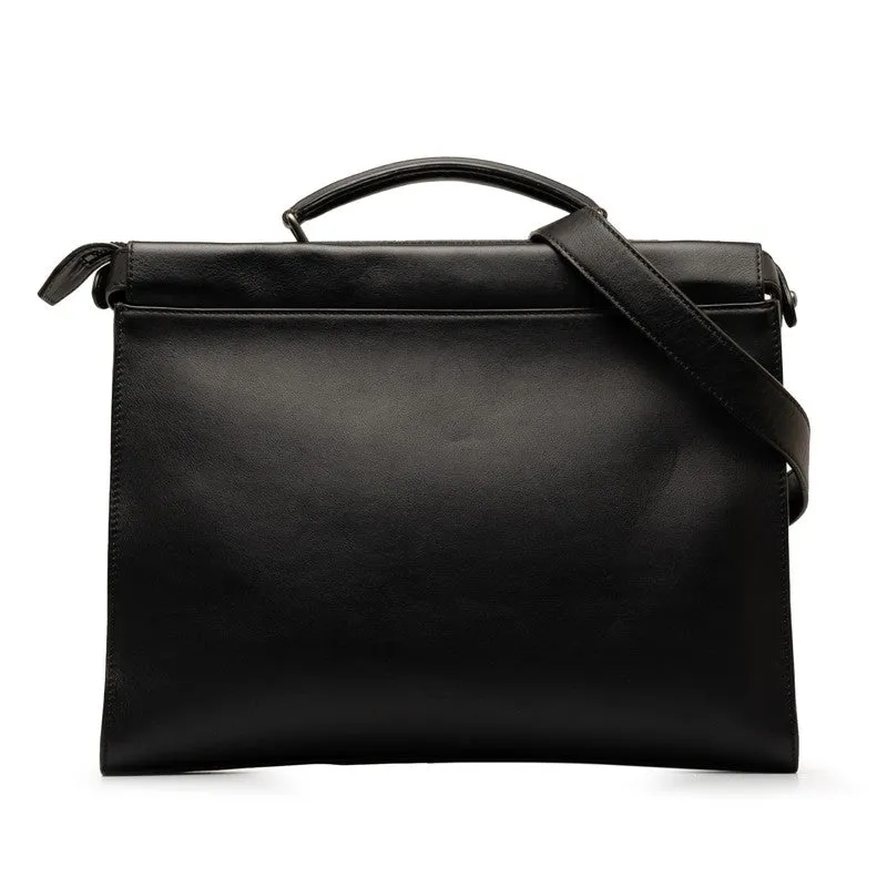 Fendi Peekaboo Monster Handbag 7VA406 Black Leather