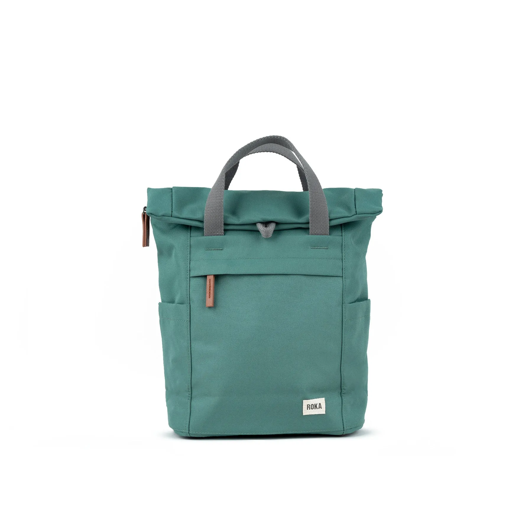 Finchley A Small Recycled Canvas Backpack - Sage