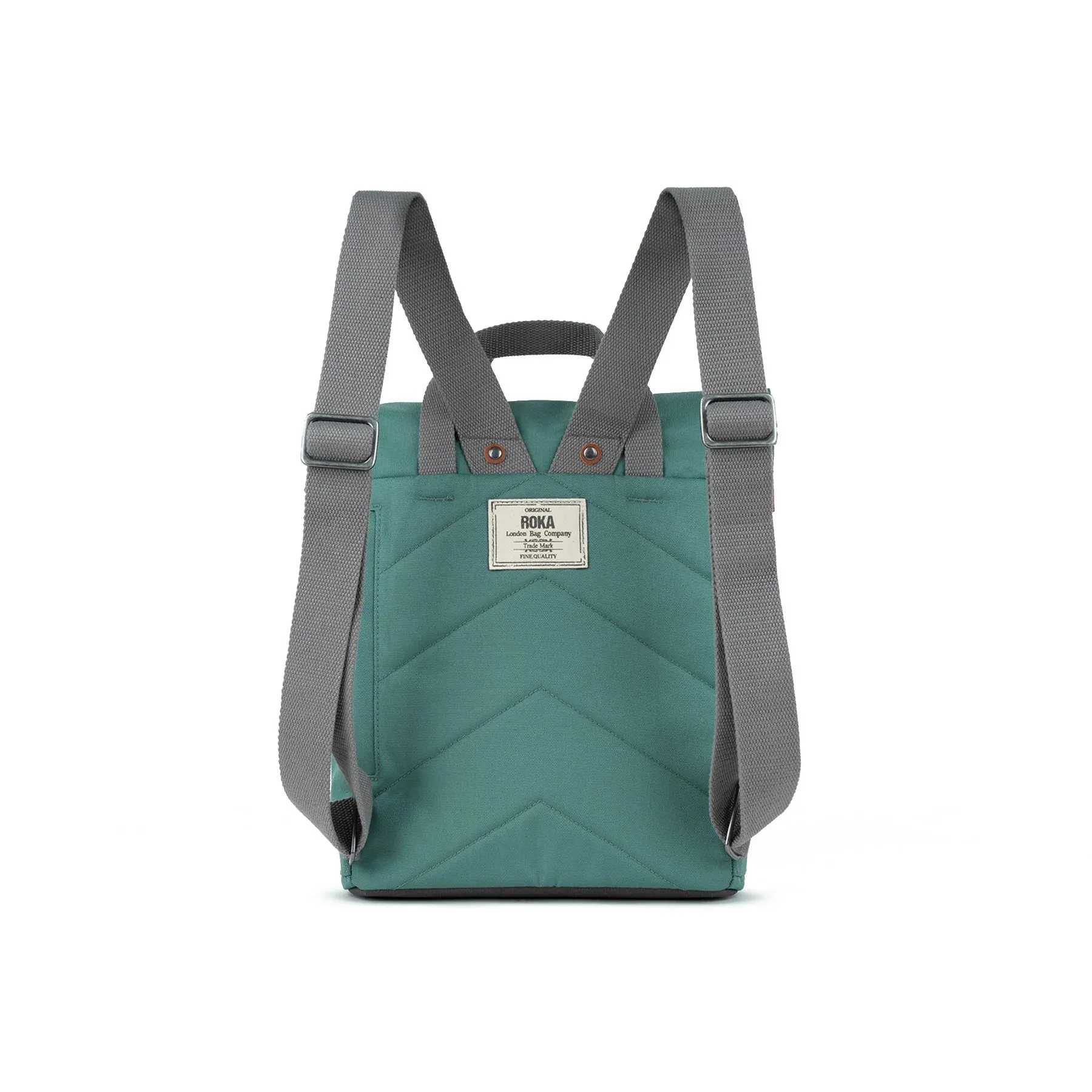 Finchley A Small Recycled Canvas Backpack - Sage