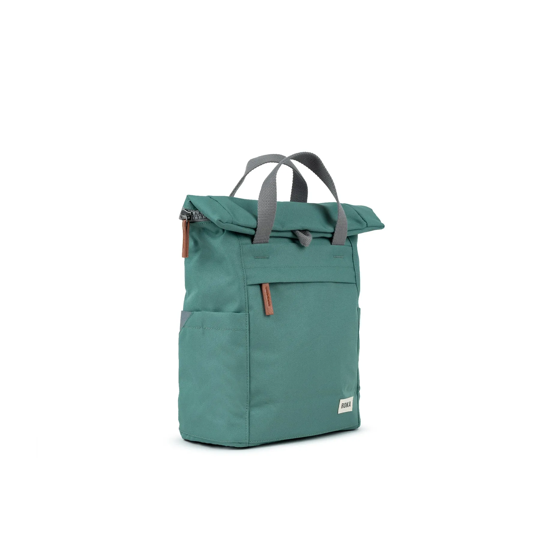 Finchley A Small Recycled Canvas Backpack - Sage