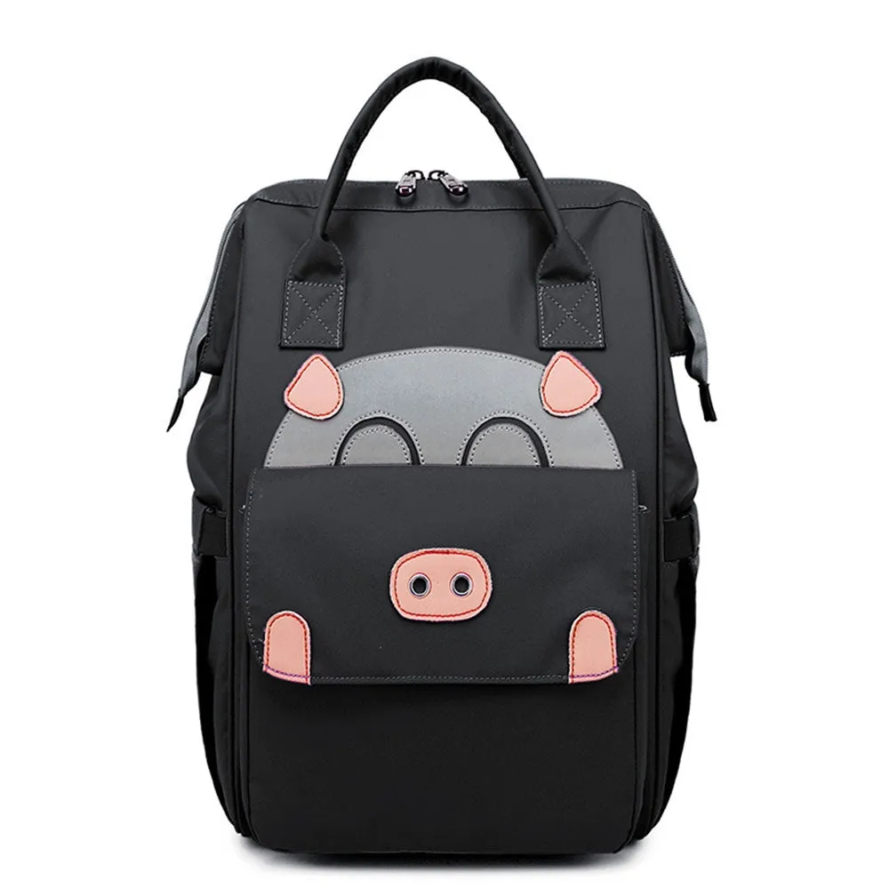 Girl School Backpack Laptop Bag Animal Square Shoulder Handbag for Travel Daypack Fits 14 Inches Laptop Mummy bag
