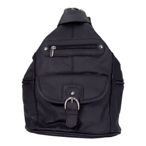 Hot Leathers 6 Pocket Leather Backpack Purse