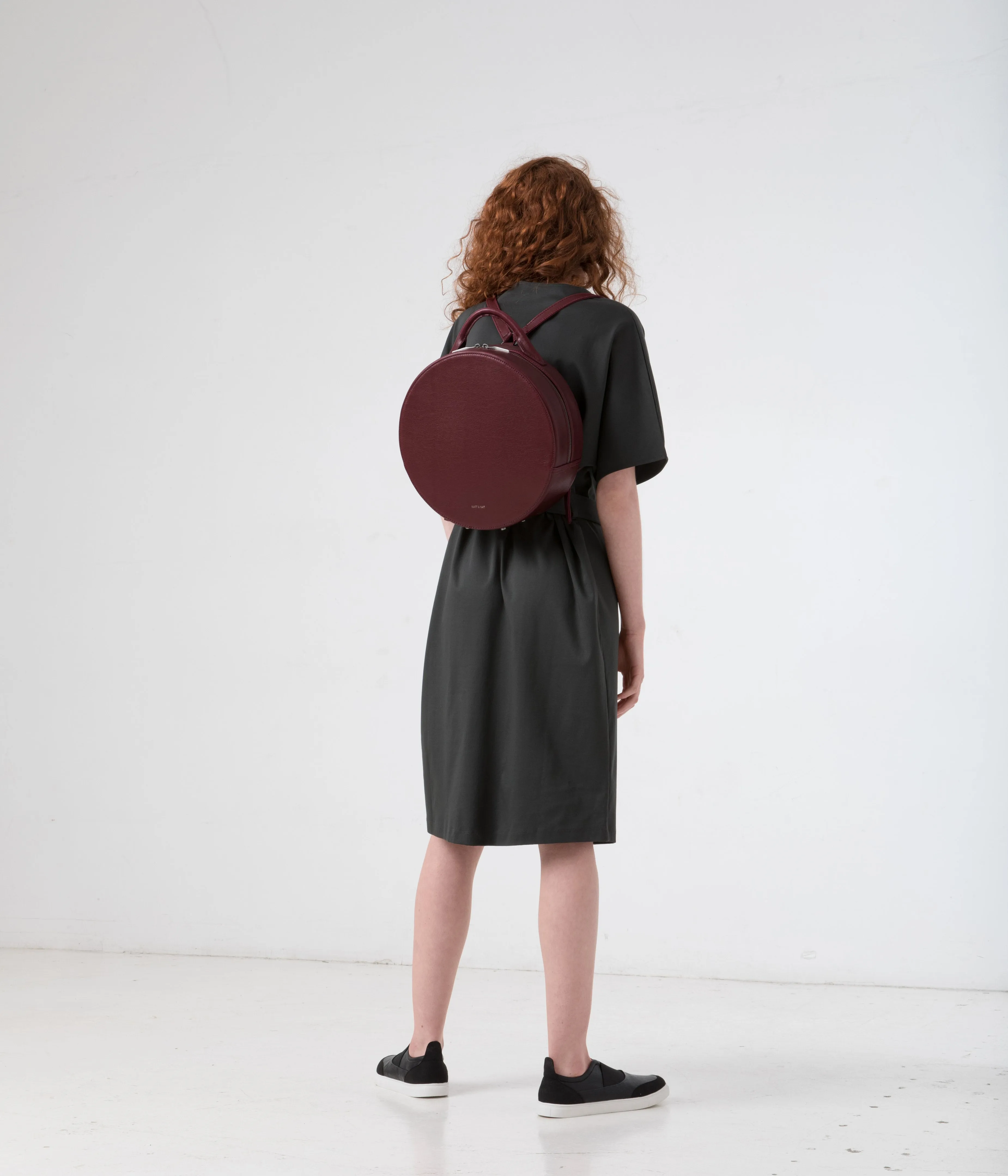 KIARA Vegan Round Backpack - Vintage