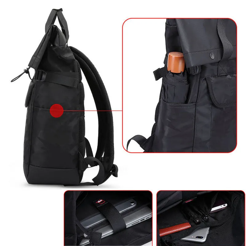 Large Capacity Backpack Convenient Travel Bookbags Widen Shoulder Straps Bag