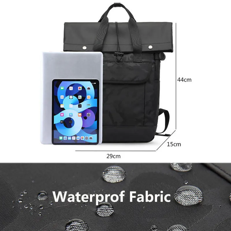 Large Capacity Backpack Convenient Travel Bookbags Widen Shoulder Straps Bag