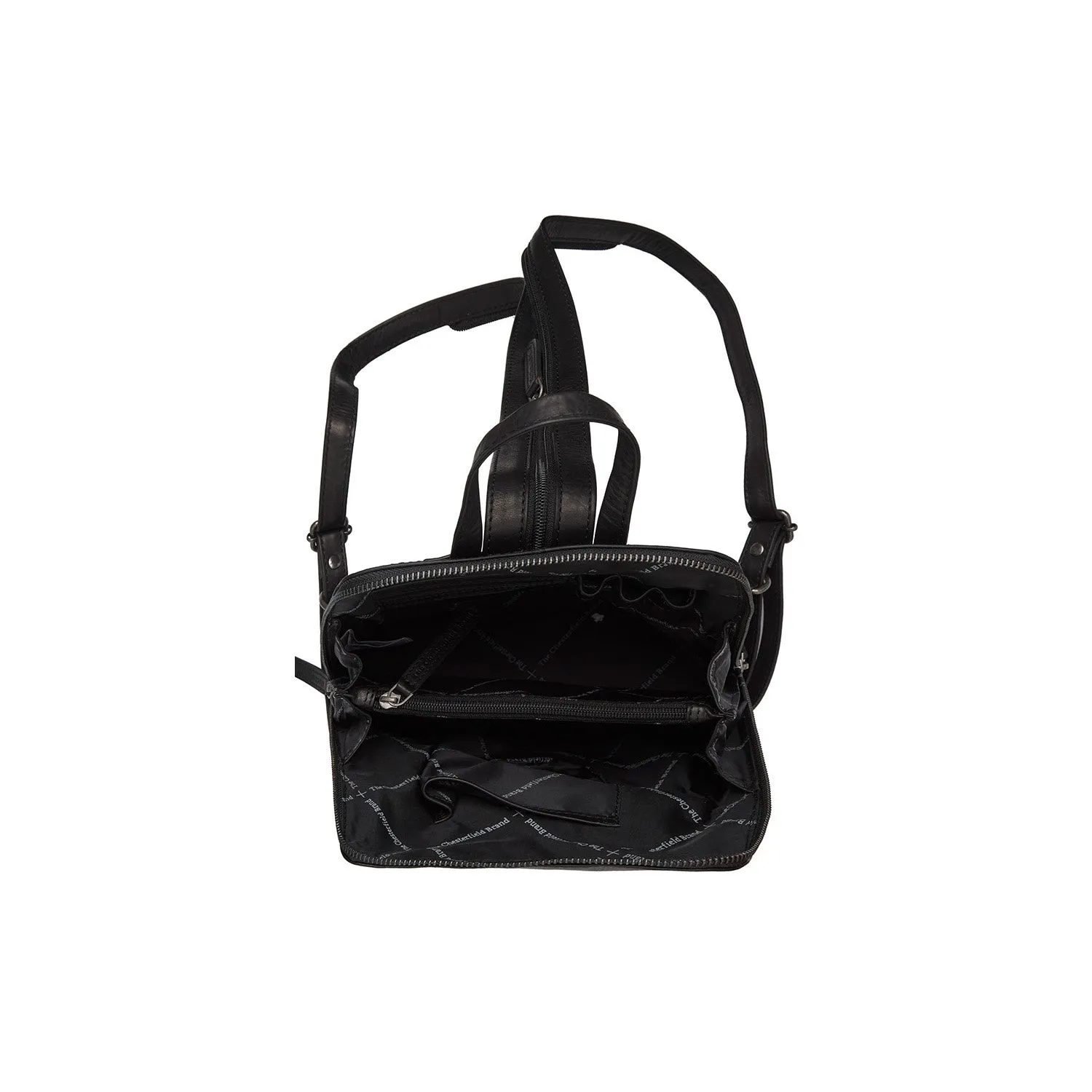 Leather Backpack Black Claire