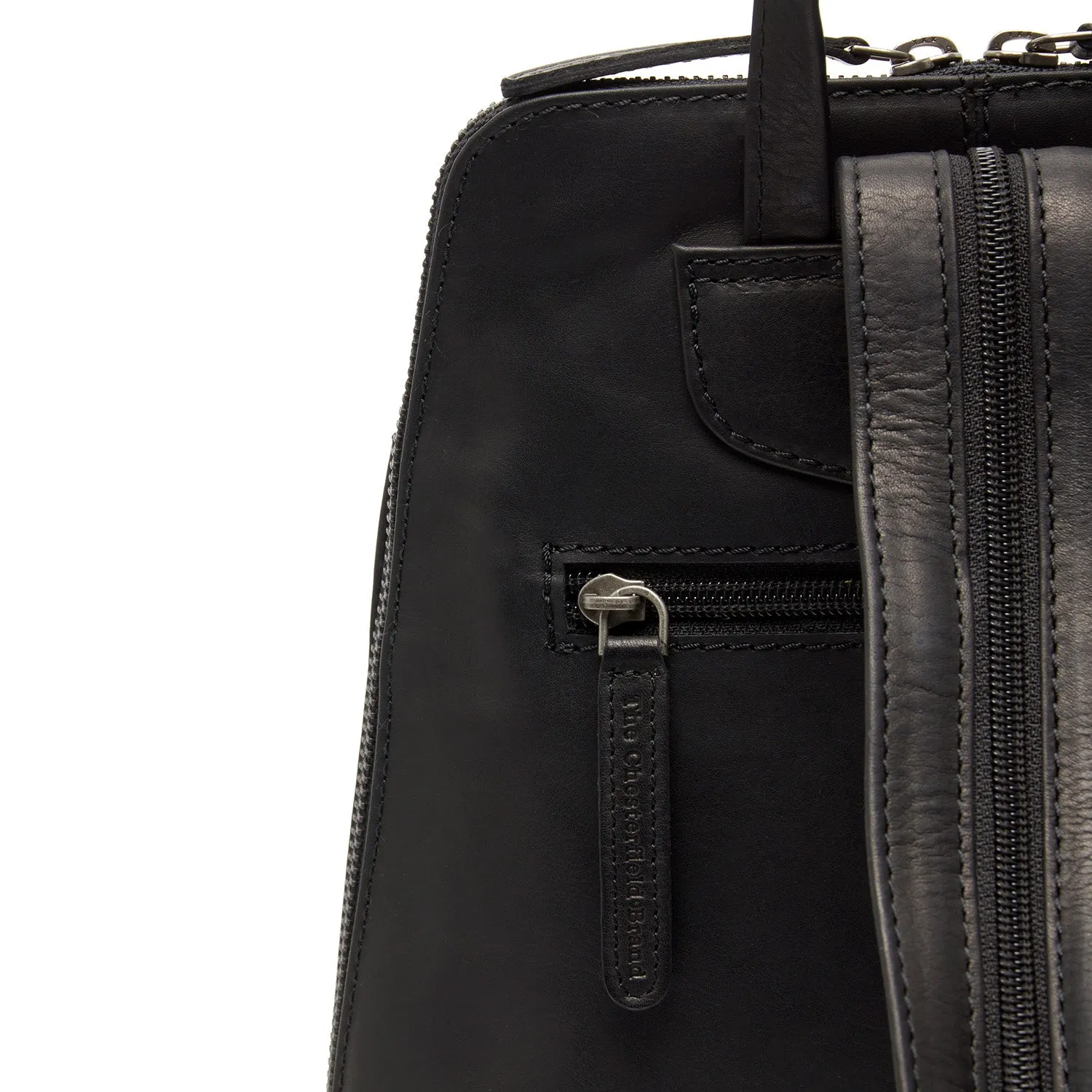 Leather Backpack Black Claire