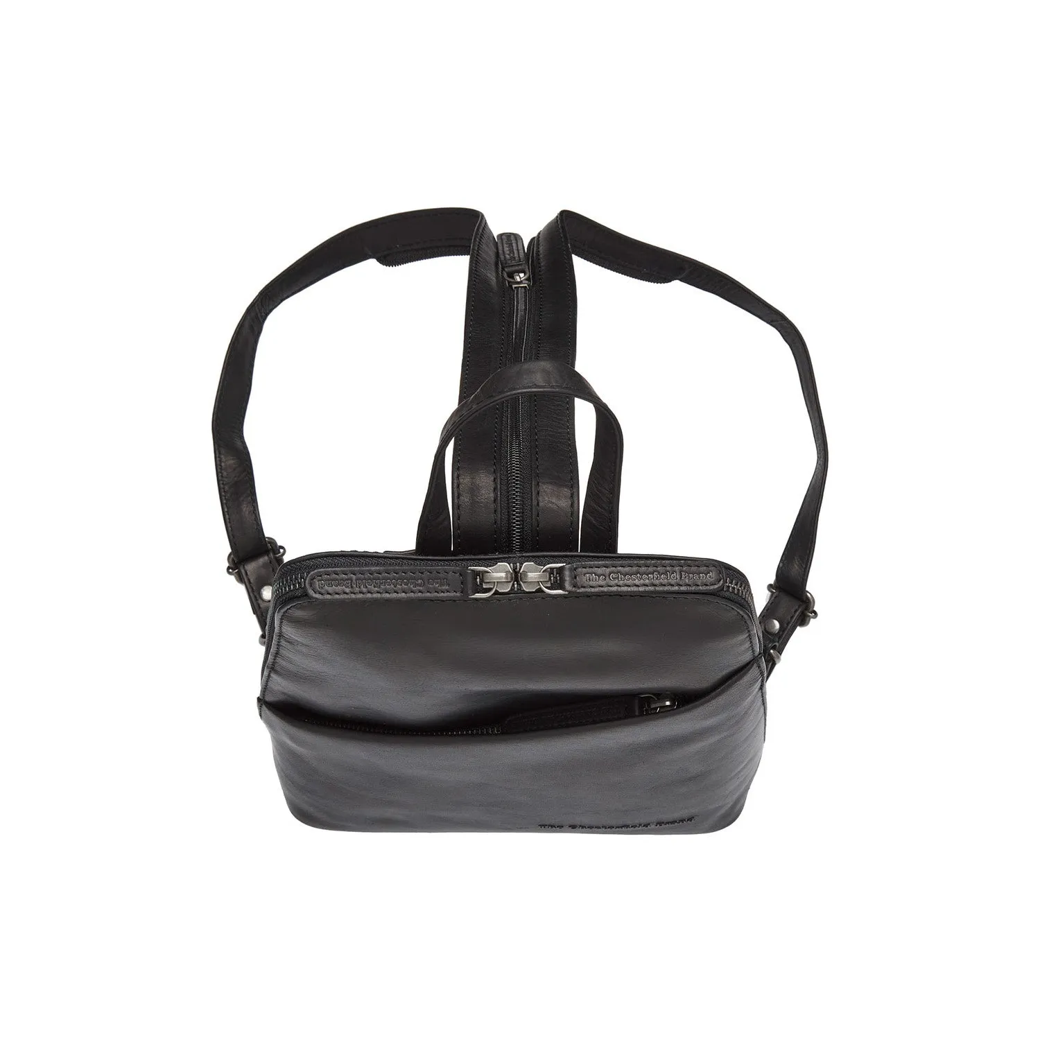 Leather Backpack Black Claire