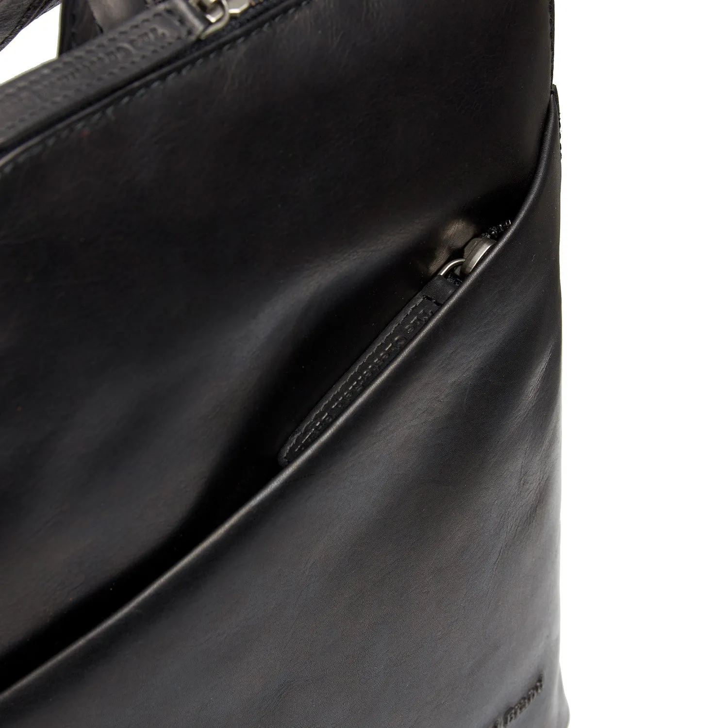 Leather Backpack Black Claire