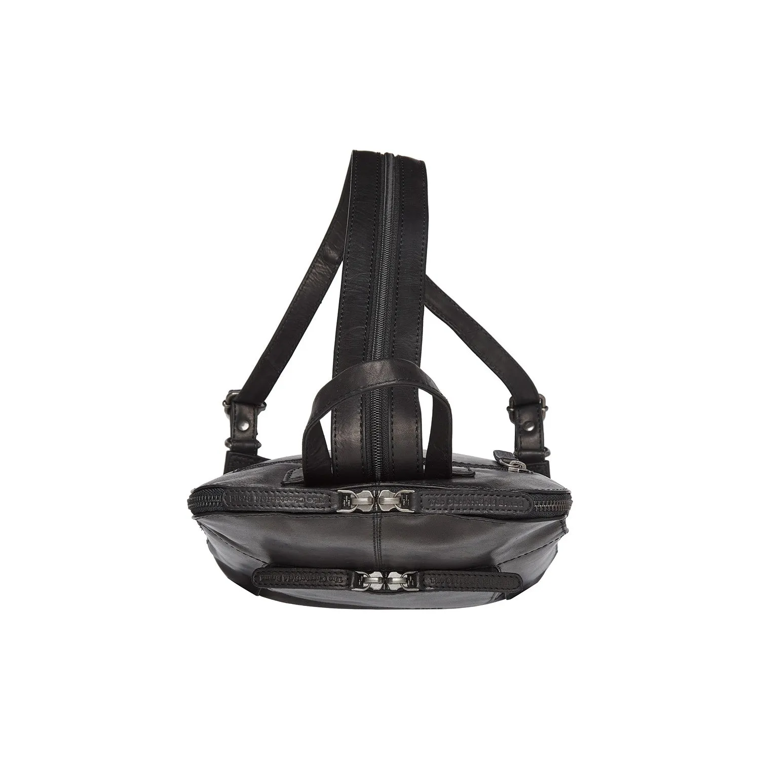 Leather Backpack Black Vivian