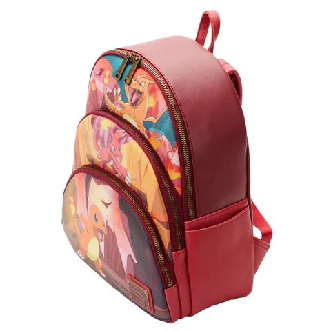 LF Pokemon Charmander Evolutions Triple Pocket Backpack
