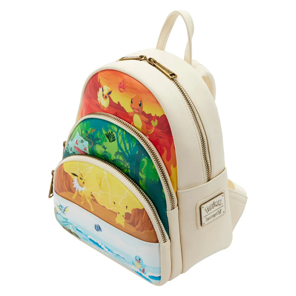 LF Pokemon Elements Triple Pocket Mini Backpack