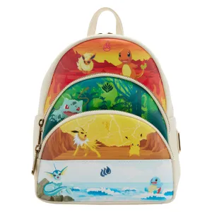LF Pokemon Elements Triple Pocket Mini Backpack